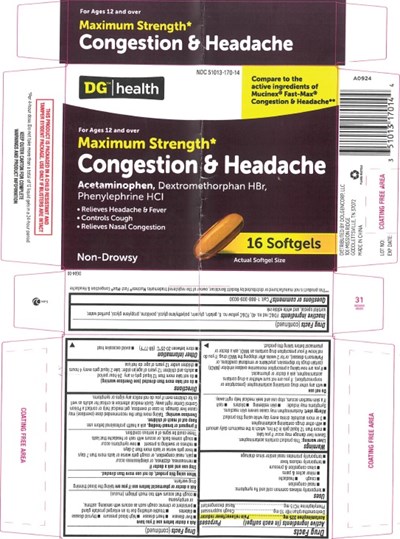 Carton Label (Dg Congestion   Headache 16ct)